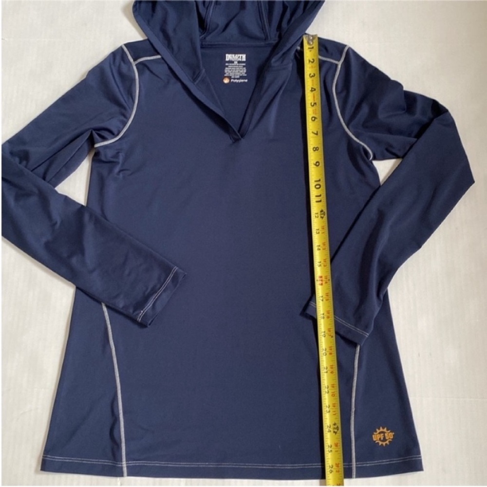 Duluth Trading Co Sun shirt Coverup Hoodie  Tunic UPF50+ Top size XS - Picture 7 of 8